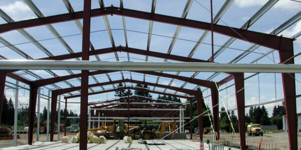 Minnehaha Corporate Center Steel Building located in Vancouver, Washington - Construction Progress Exterior Photo