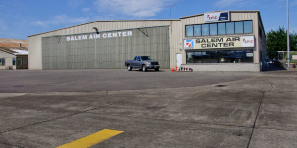 Salem Air Center Steel Airplane Hangar in Salem, Oregon - Exterior Photo