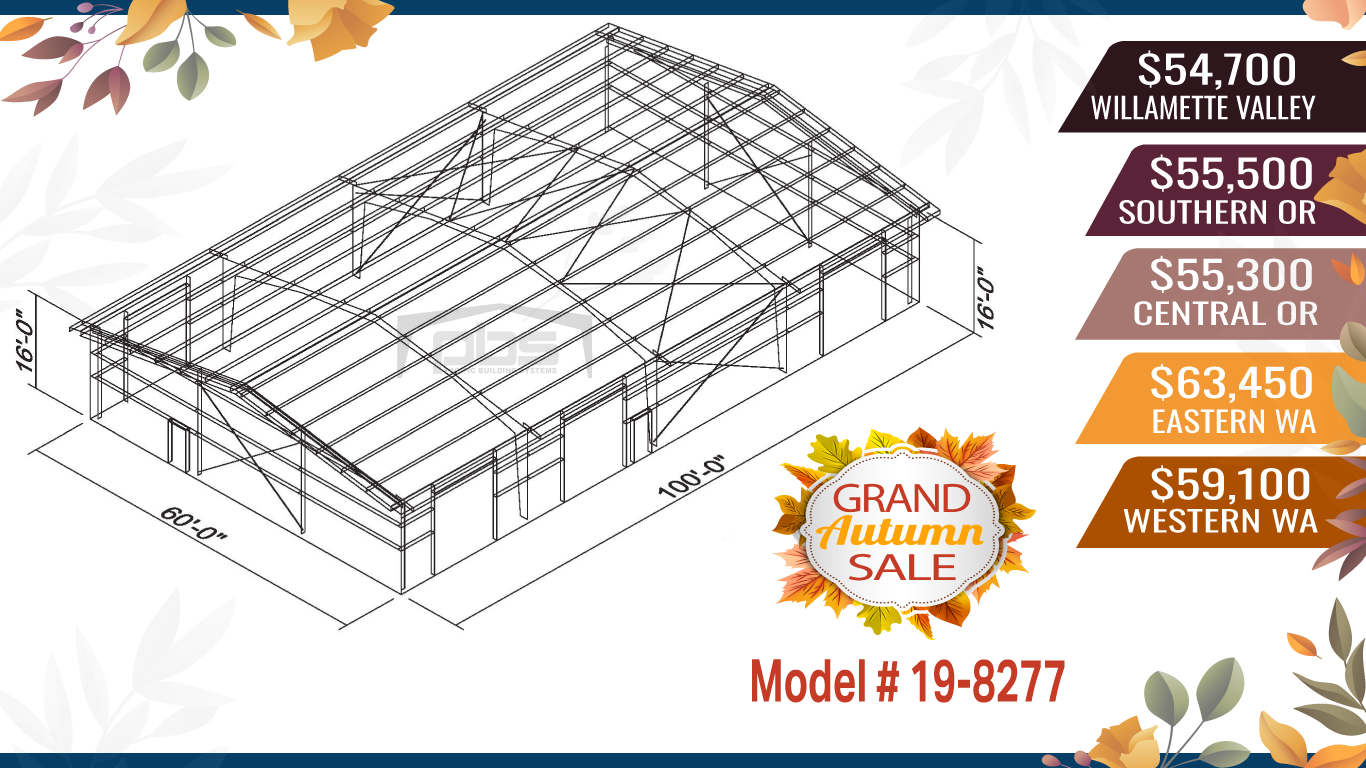 19-8277 Metal Building Model Discount Steel Building Specials