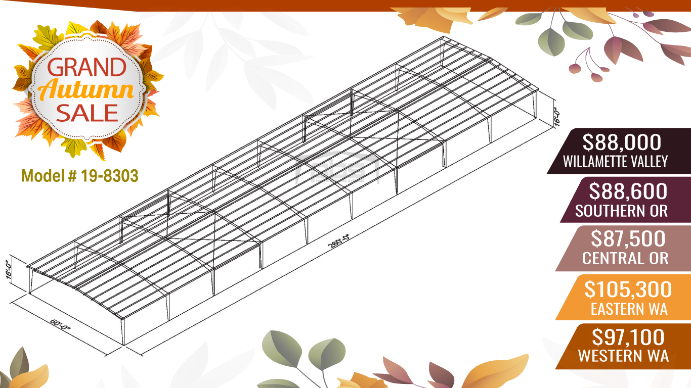 19-8303 Steel Building Discount Steel Building Specials