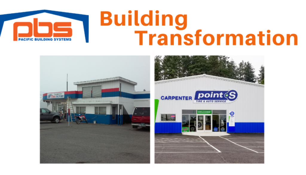 PBS Tire Center Metal Building Transformation