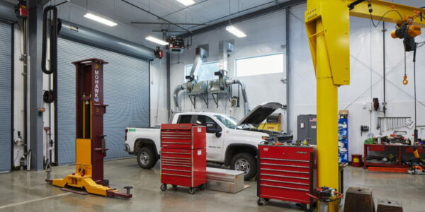 Pre-Engineered Steel Vehicle Maintenance Shop - Interior Photo