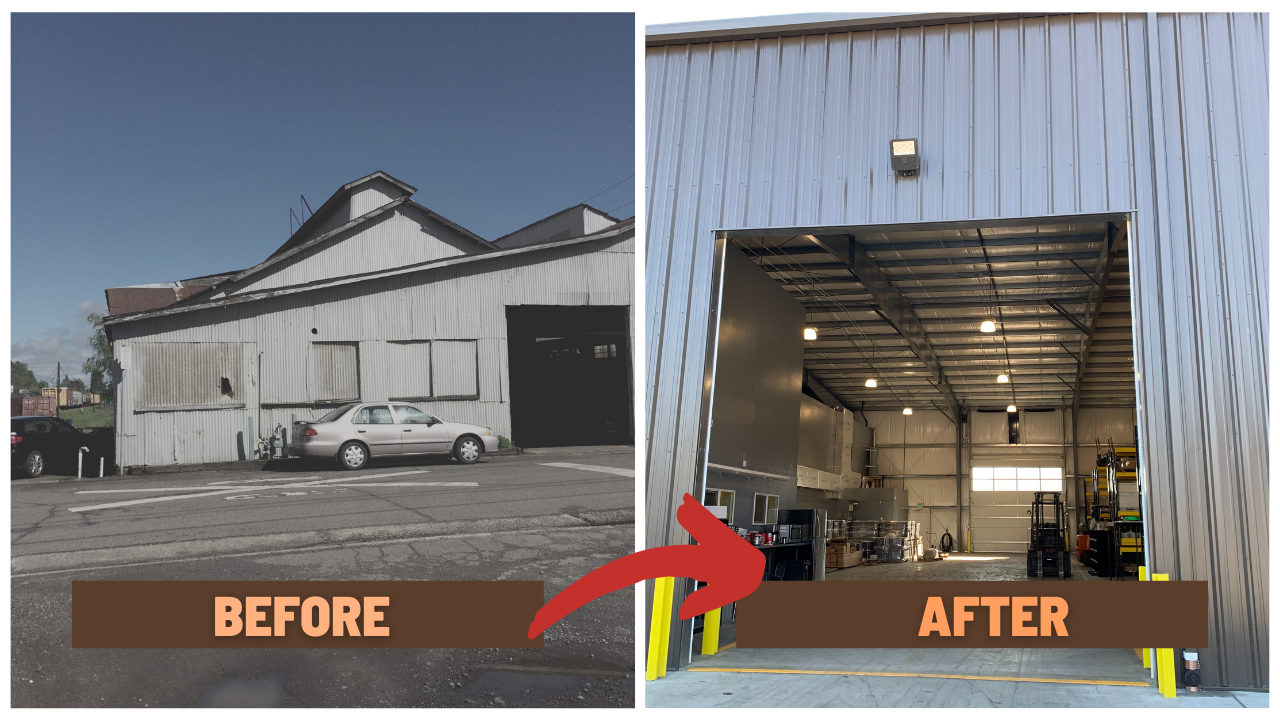 Harmer Steel Products Featured Steel Building Project Before and After Photos