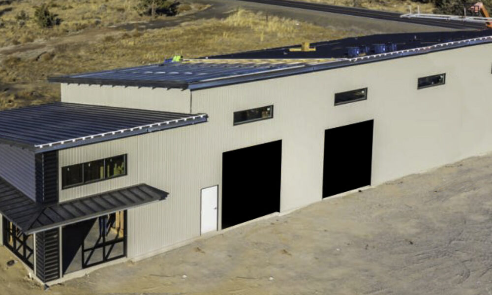Elite Roofing Pre-Engineered Steel Building Aerial View - Exterior Photo
