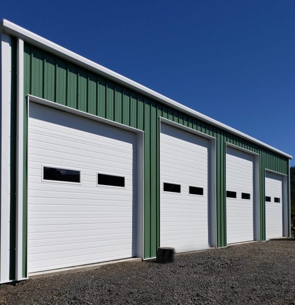 Equipment Storage Steel Building with Rollup Doors