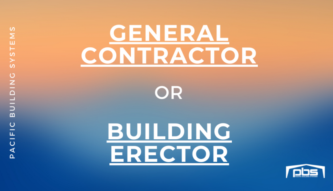 "General Contractor or Building Erector" in text over a blue and orange gradient background
