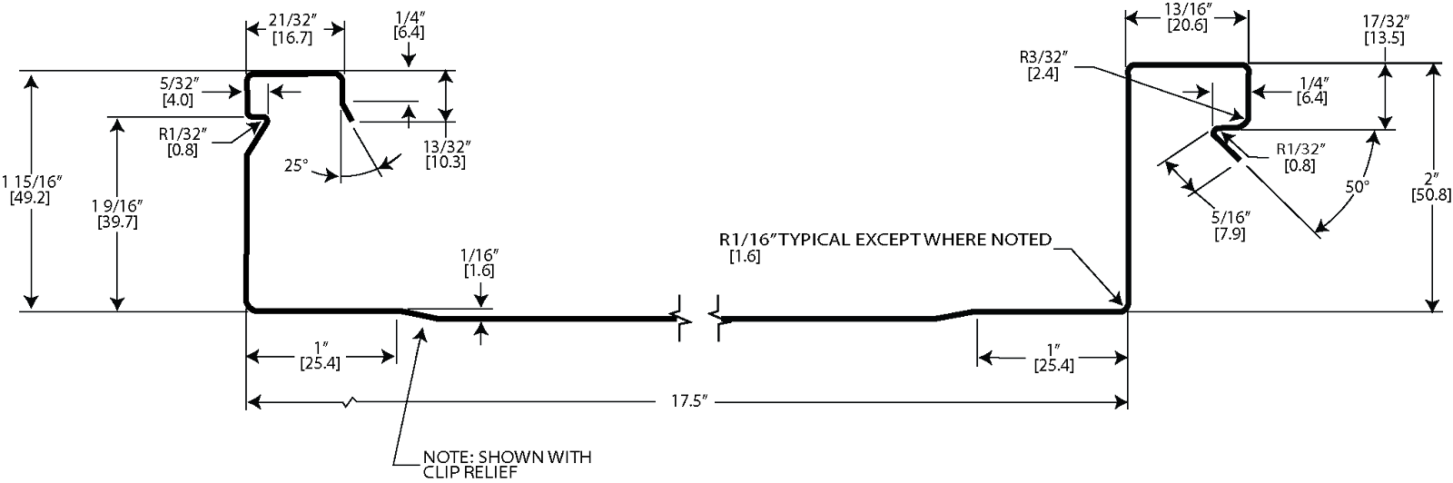 Standing Seam Roofing Panel System Diagram