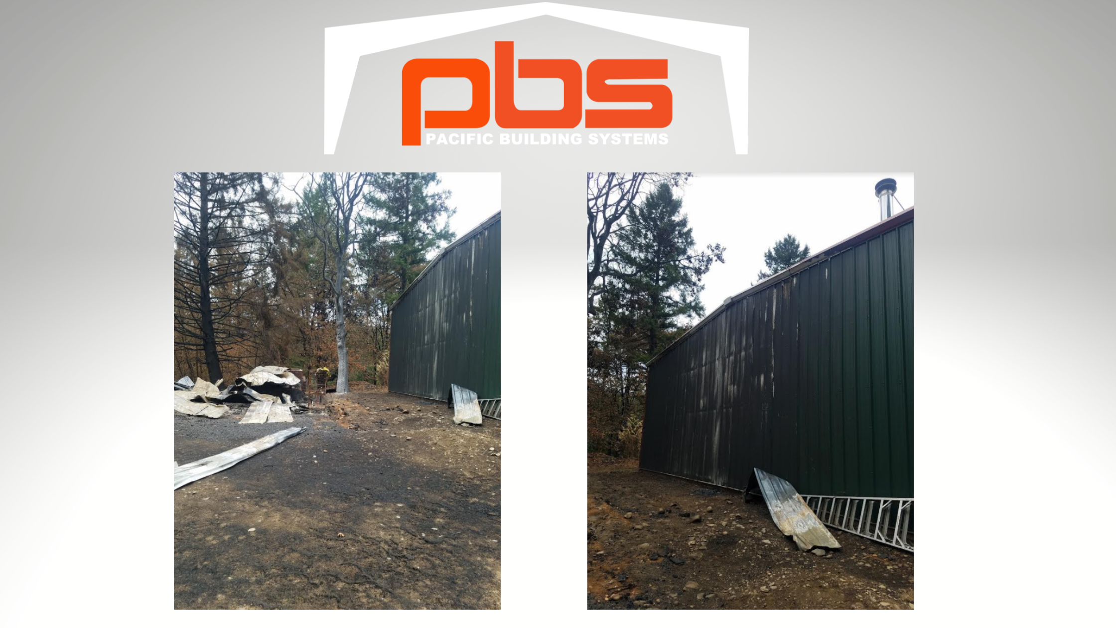 PBS Steel Building System Survives Fire - Before & After