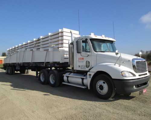 Pacific Building Systems Metal Building Delivery Truck