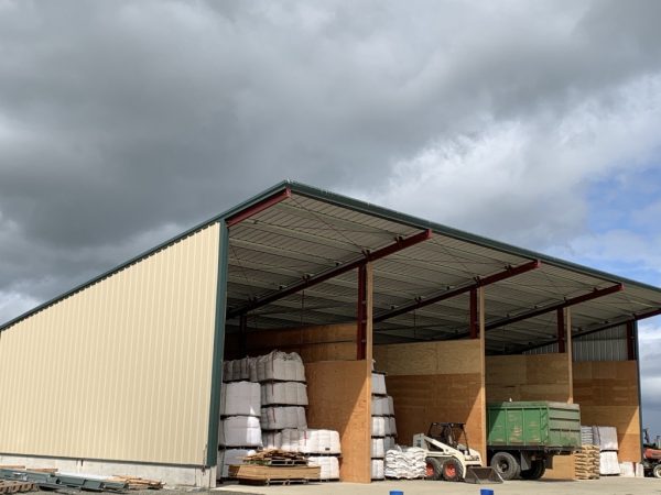 Grass Seed Shed Bulk Storage Building Exterior